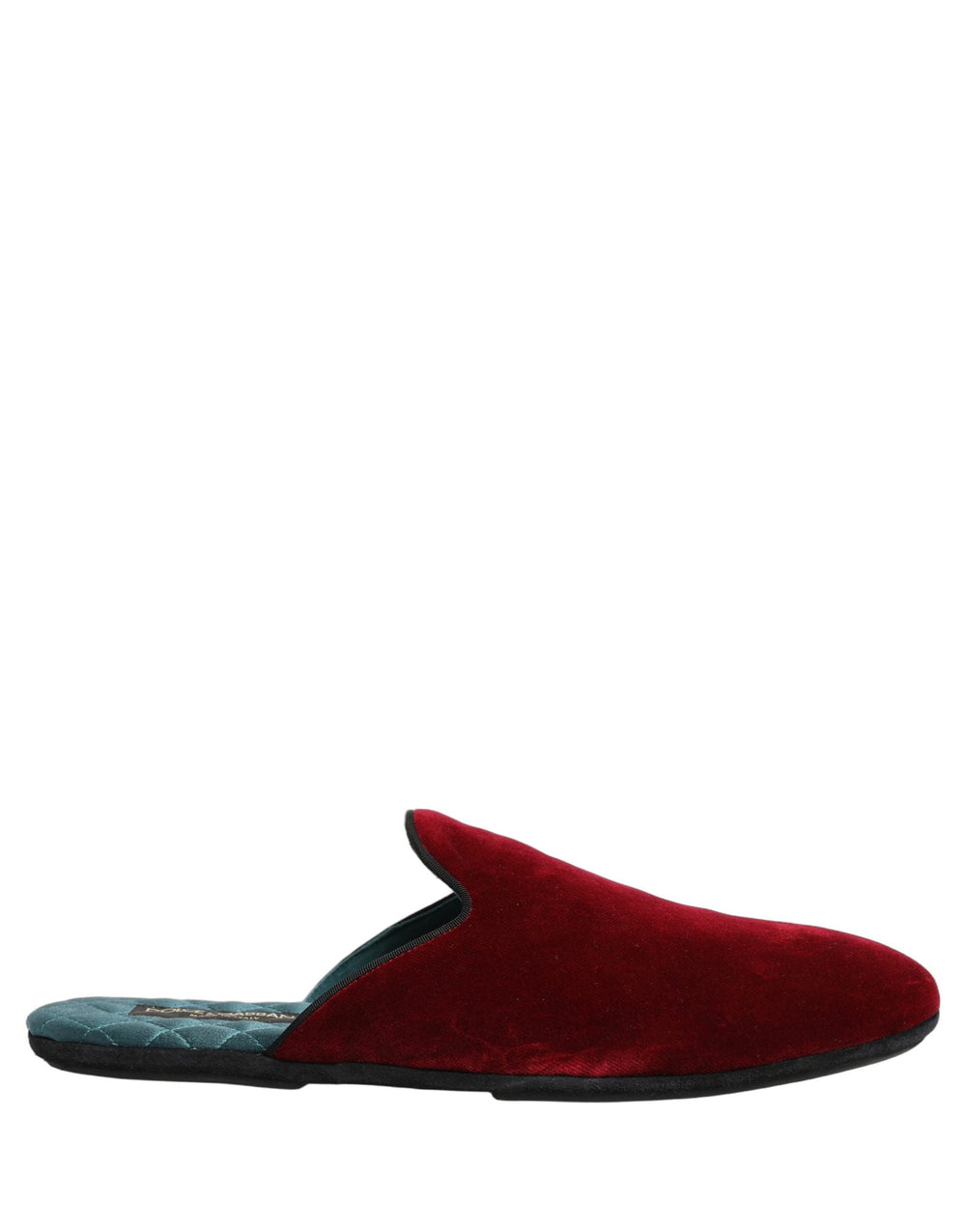 Men’s Dolce & Gabbana Red Suede Slides Flat Slipper Men Shoes