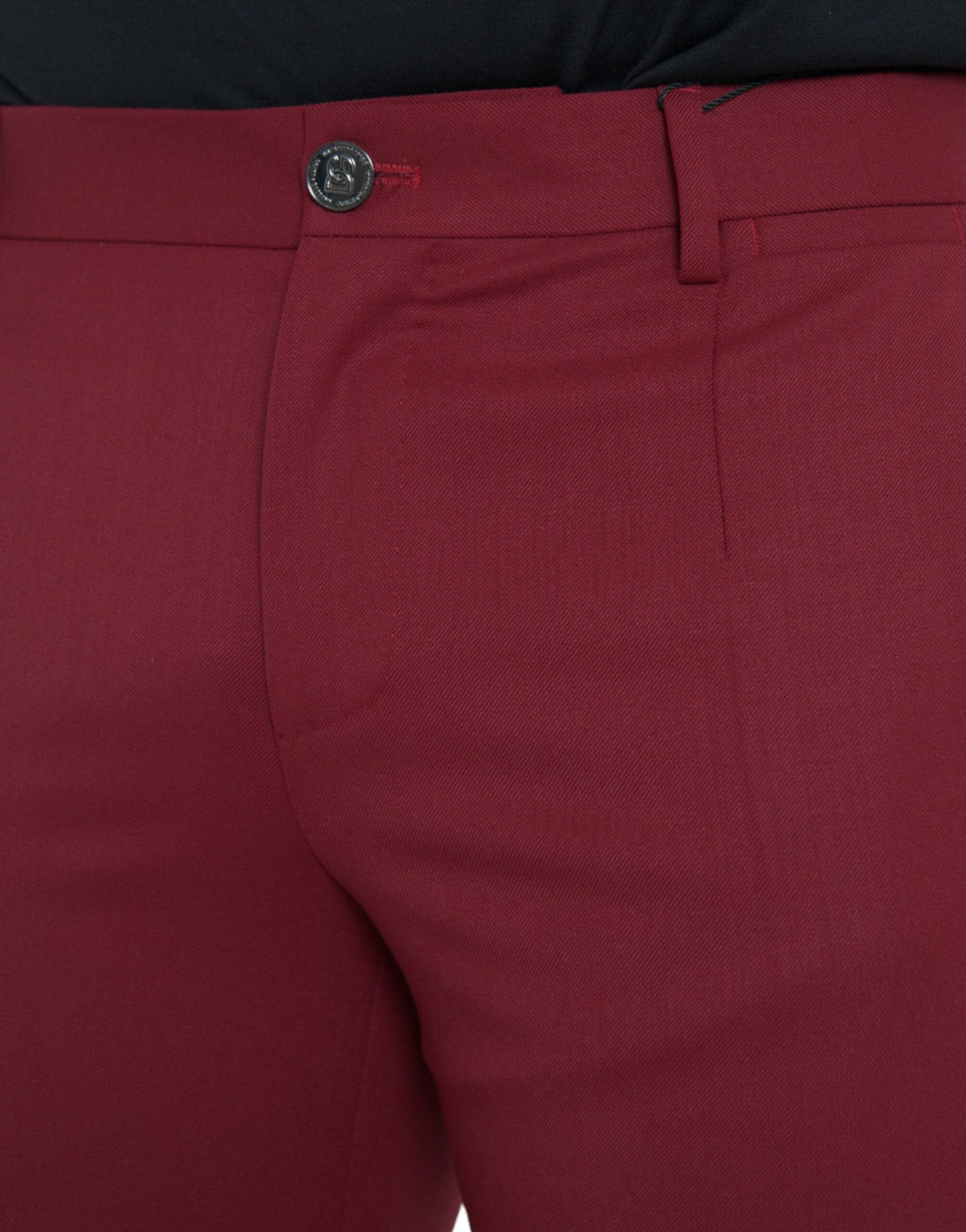 Men’s Dolce &amp; Gabbana Red Wool Men Slim Fit Dress Pants