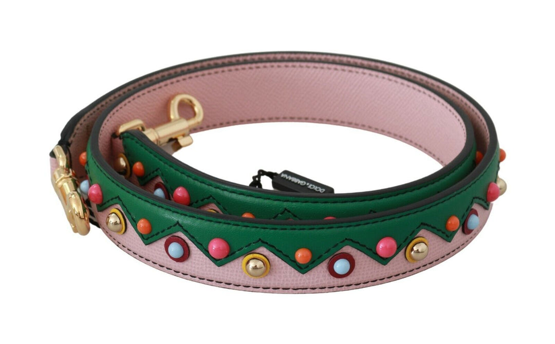 Men’s Dolce &amp; Gabbana Shoulder Strap Leather Pink Handbag Accessory