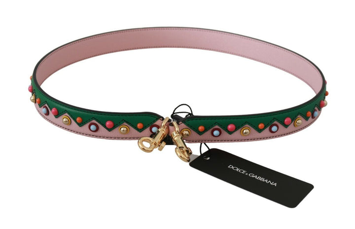 Men’s Dolce &amp; Gabbana Shoulder Strap Leather Pink Handbag Accessory