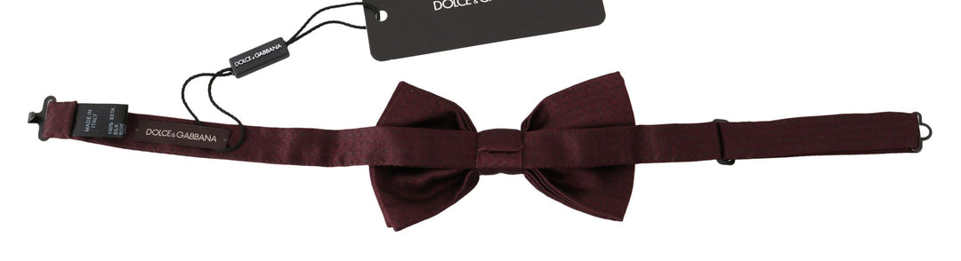 Men’s Dolce & Gabbana Silk Polka Dot Adjustable Neck Bow Tie Papillon