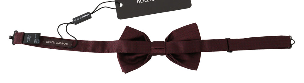 Men’s Dolce & Gabbana Silk Polka Dot Adjustable Neck Bow Tie Papillon