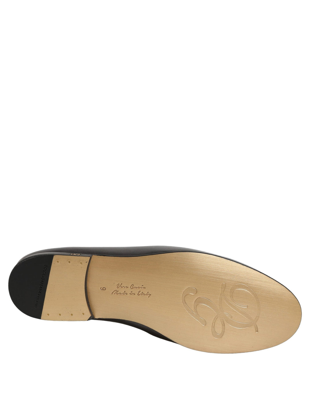 Men’s Dolce &amp; Gabbana Silver Leather Dg Logo Slip on Loafers Shoes
