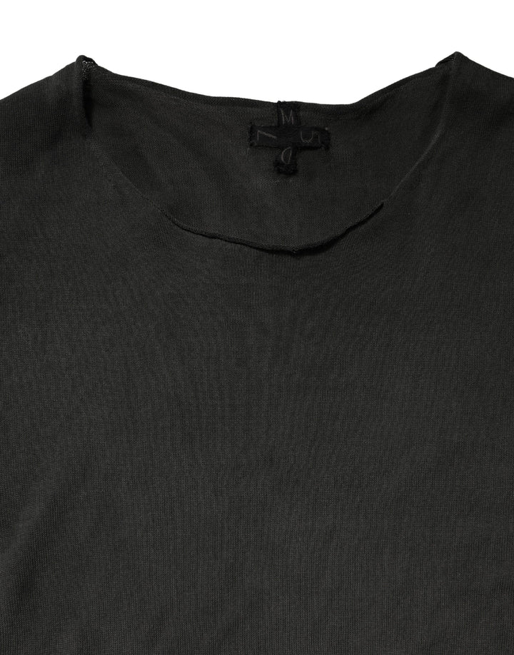Men’s Dolce &amp; Gabbana Sweater Black Cotton Crewneck Sweatshirt