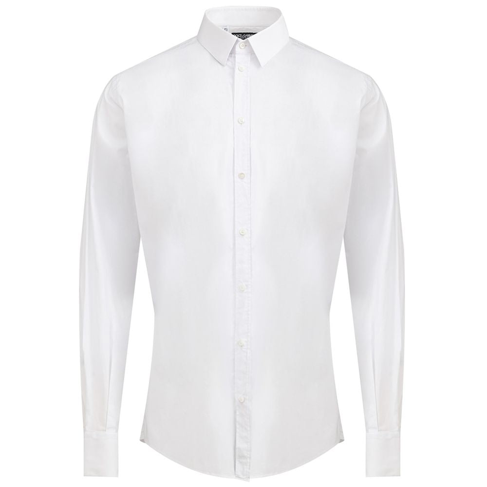 Dolce &amp; Gabbana White Cotton Dress Shirt