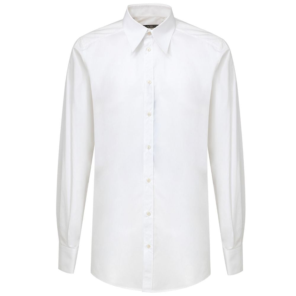 Men’s Dolce & Gabbana White Cotton Dress Shirt