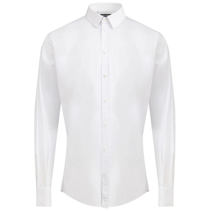 Men’s Dolce &amp; Gabbana White Cotton Dress Shirt