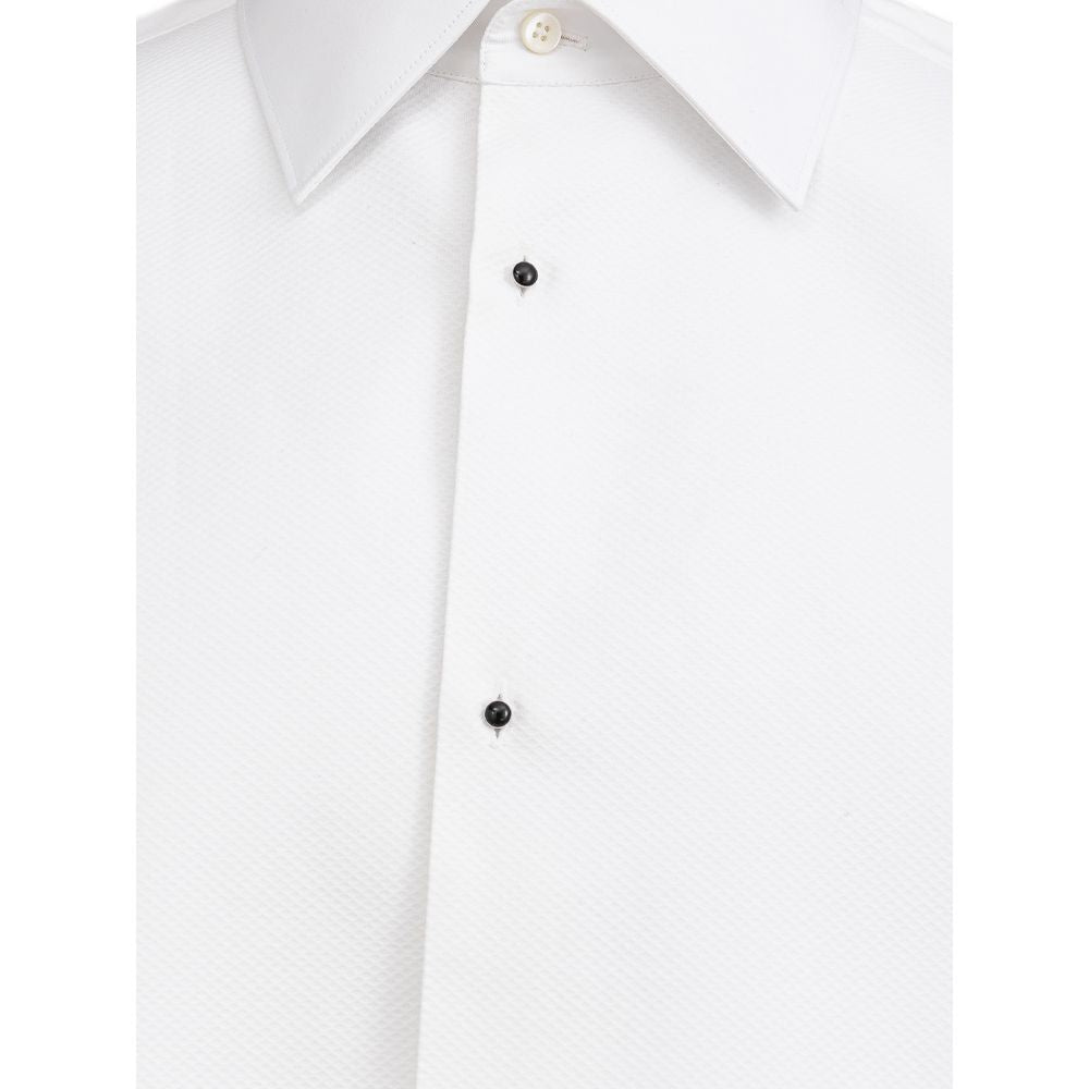 Dolce &amp; Gabbana White Cotton Dress Shirt