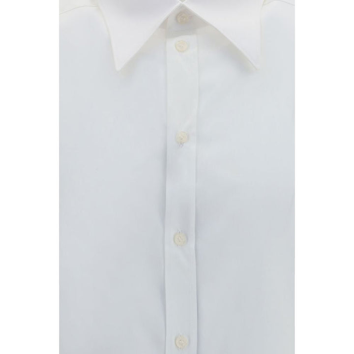 Men’s Dolce &amp; Gabbana White Cotton Dress Shirt