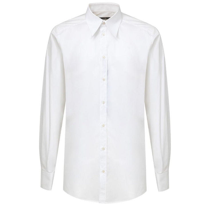 Dolce &amp; Gabbana White Cotton Dress Shirt