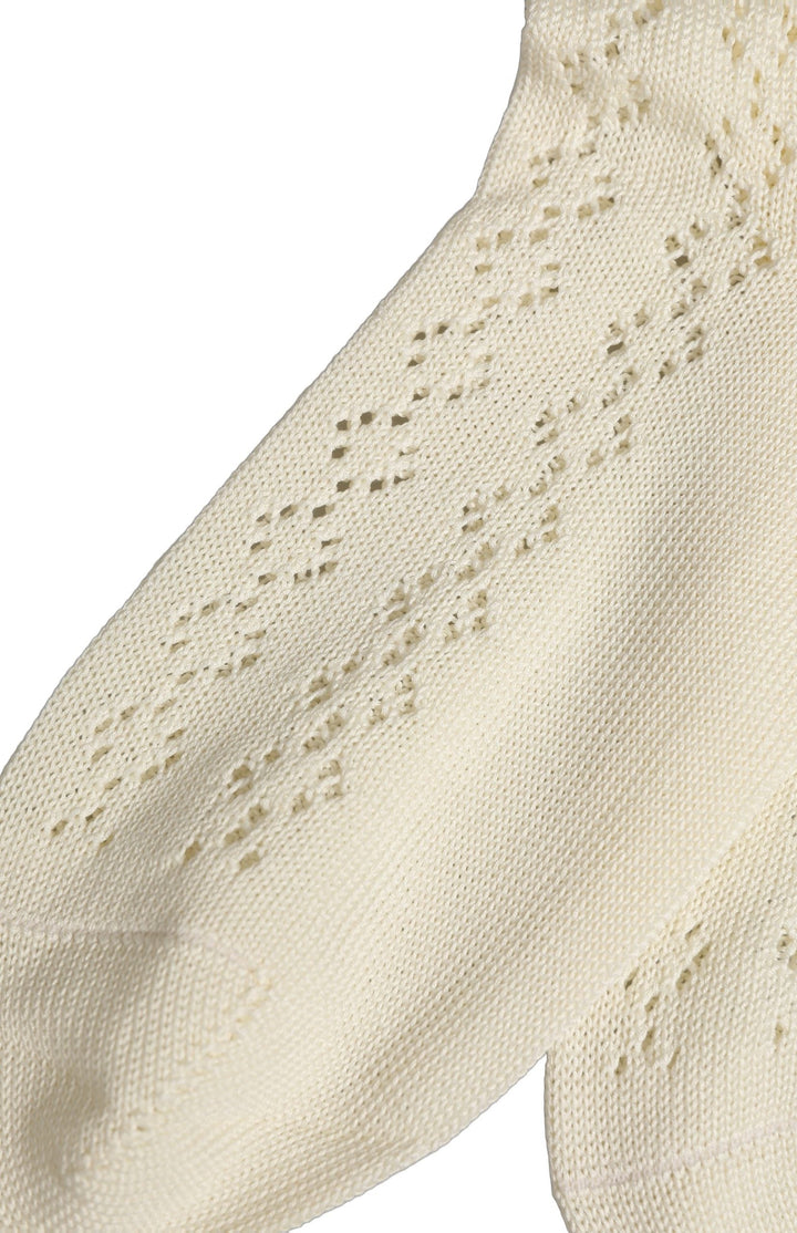Dolce &amp; Gabbana off White Cotton Knit Mid Calf Accessory Socks