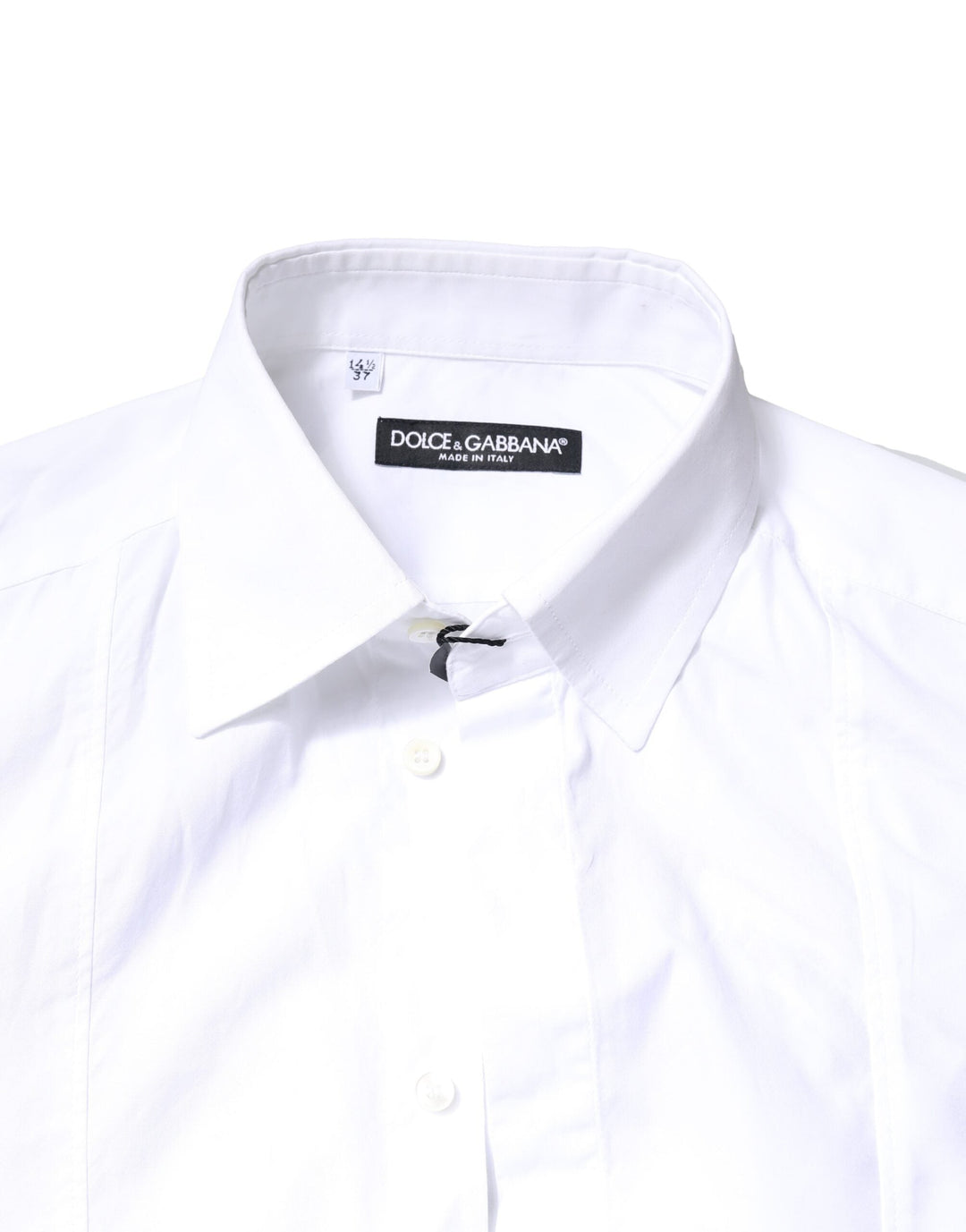 Dolce &amp; Gabbana White Cotton Long Sleeves Formal Dress Shirt