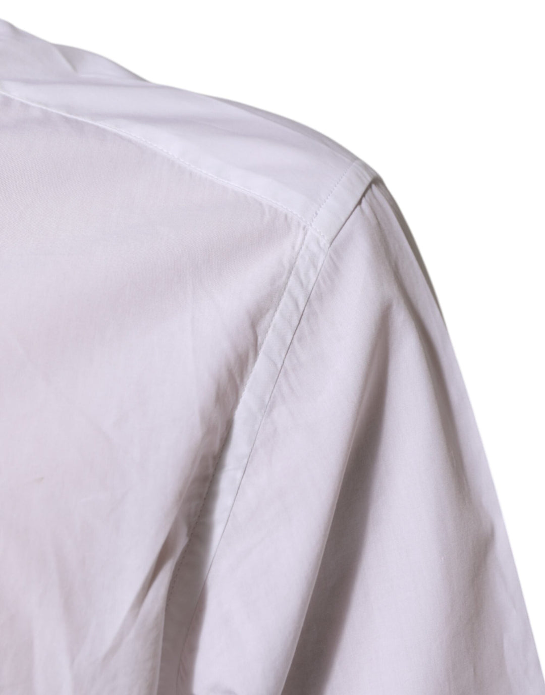 Men’s Dolce &amp; Gabbana White Cotton Martini Men Formal Dress Shirt