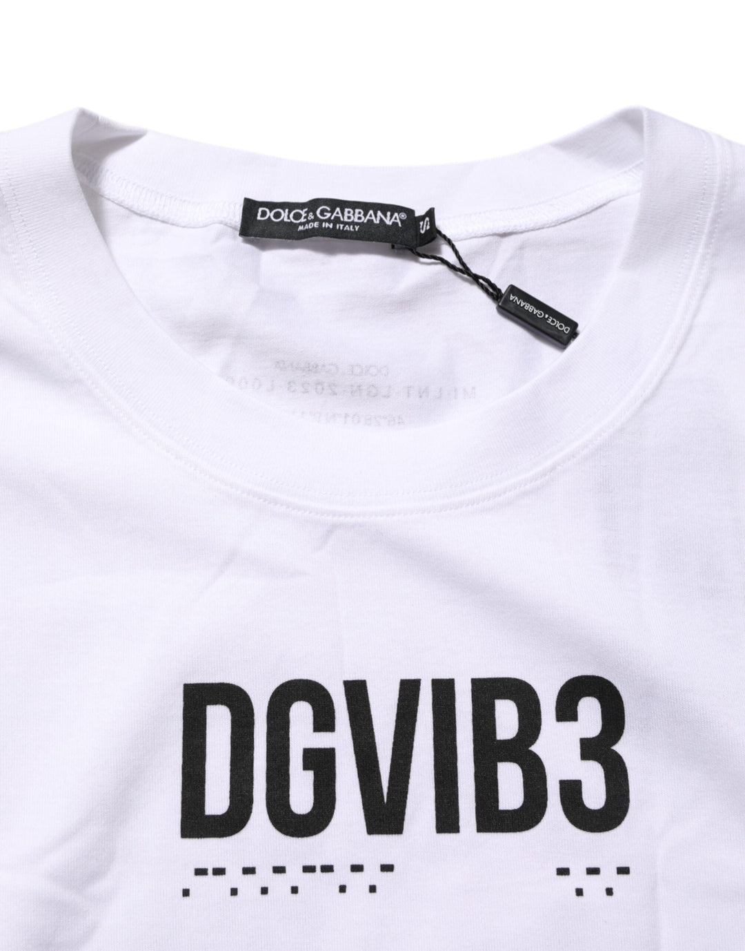 Dolce &amp; Gabbana White Cotton Sleeveless Printed Tank T-shirt