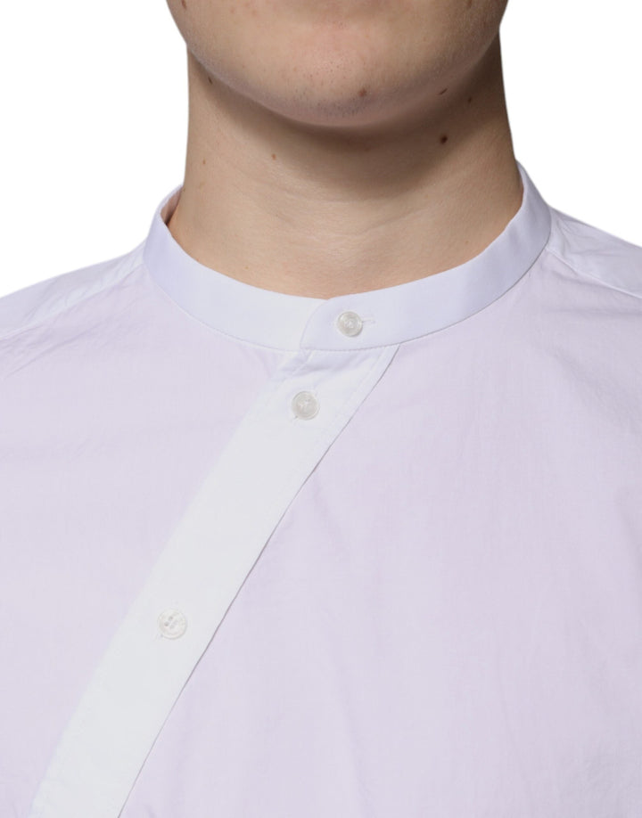 Men’s Dolce &amp; Gabbana White Cotton Slim Fit Martini Dress Shirt