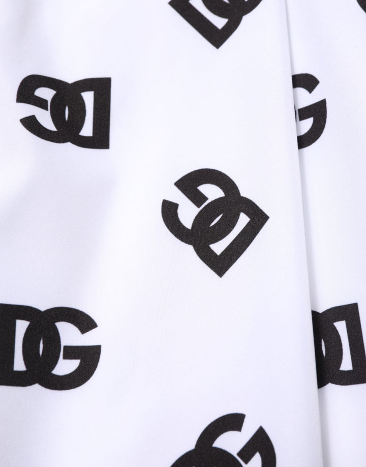 Men’s Dolce &amp; Gabbana White Logo Cotton Skinny Denim Trouser Pants