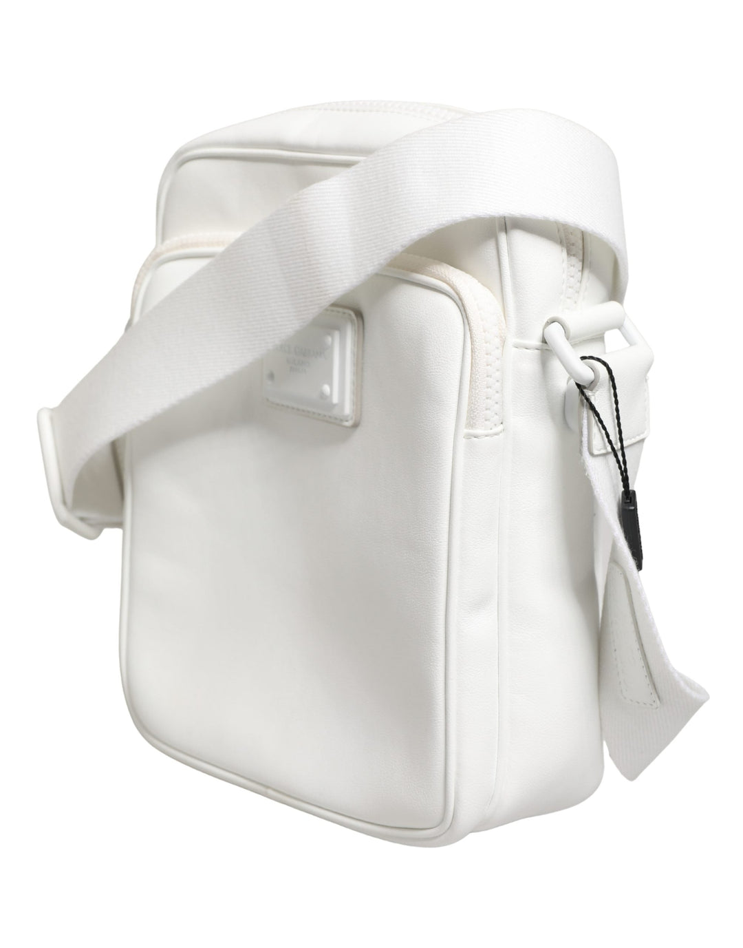 Men’s Dolce &amp; Gabbana White Logo Plaque Crossbody Shoulder Borse Men Bag