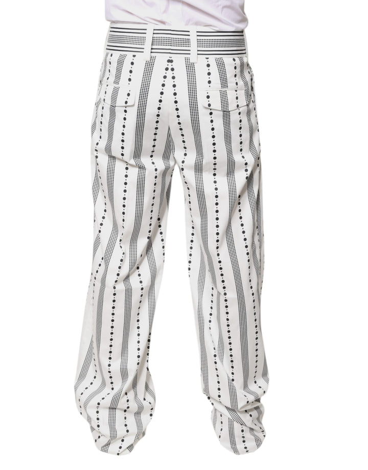 Men’s Dolce &amp; Gabbana White Straight Formal Dress Pants