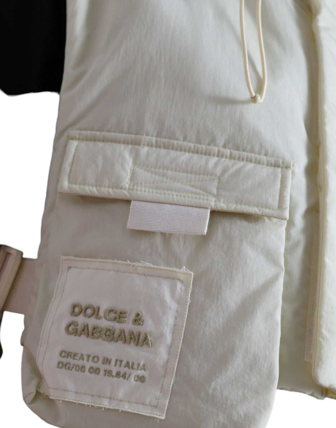Men’s Dolce &amp; Gabbana Yellow Nylon Hooded Sportswear Vest Jacket