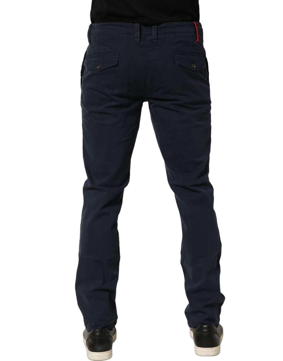 Men’s Domenico Tagliente Navy Blue Skinny Chino Mid Waist Men Pants