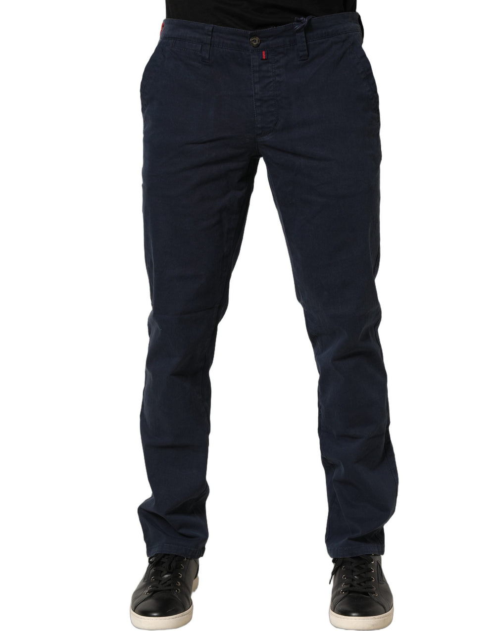 Men’s Domenico Tagliente Navy Blue Skinny Chino Mid Waist Men Pants