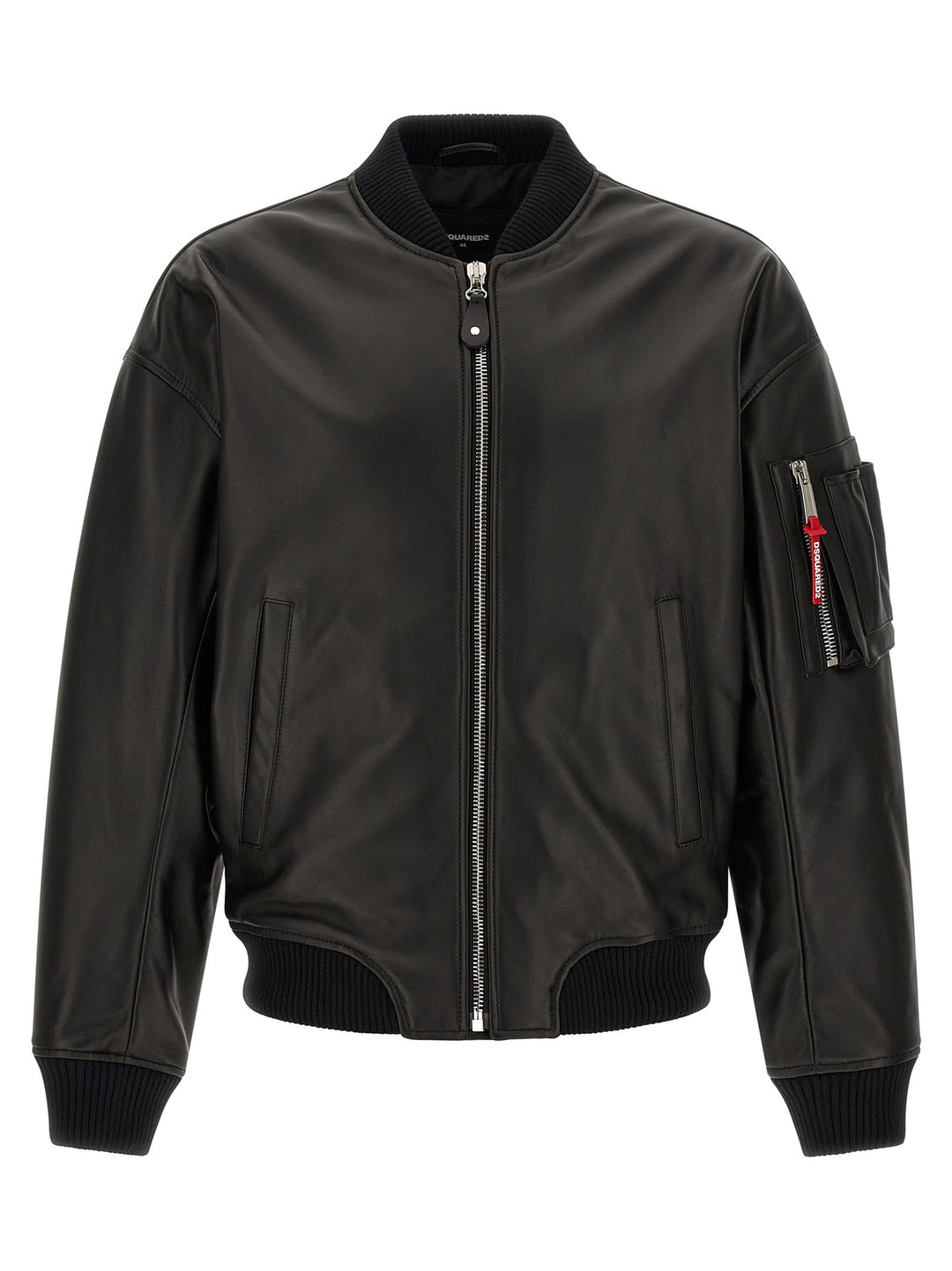 Men’s Dsquared² Black Leather Jacket