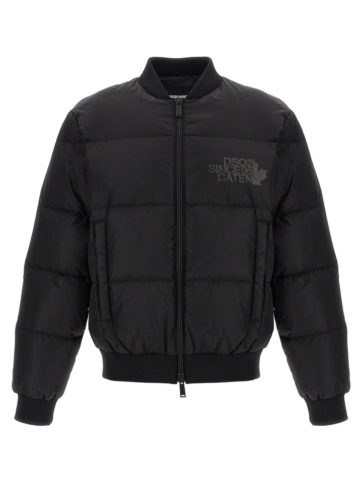 Men’s Dsquared² Black Polyamide Bomber