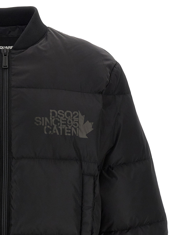 Men’s Dsquared² Black Polyamide Bomber