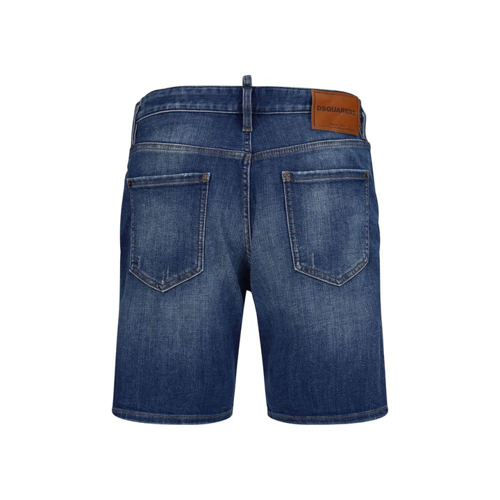 Men’s Dsquared² Blue Cotton Bermuda Shorts