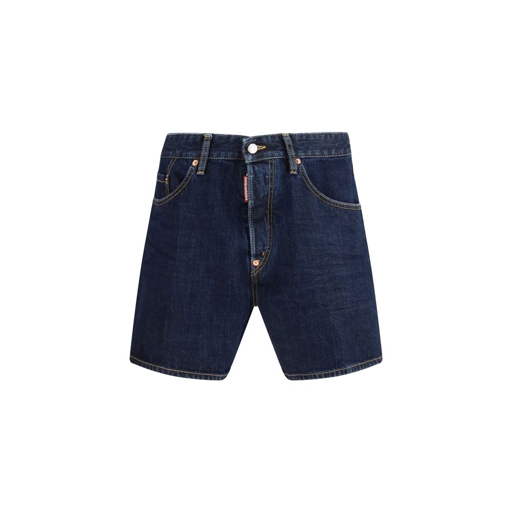 Men’s Dsquared² Blue Cotton Bermuda Shorts