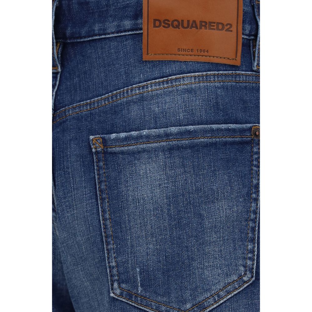 Men’s Dsquared² Blue Cotton Bermuda Shorts