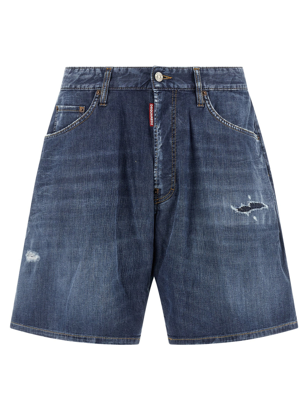 Dsquared² Blue Cotton Bermuda Shorts