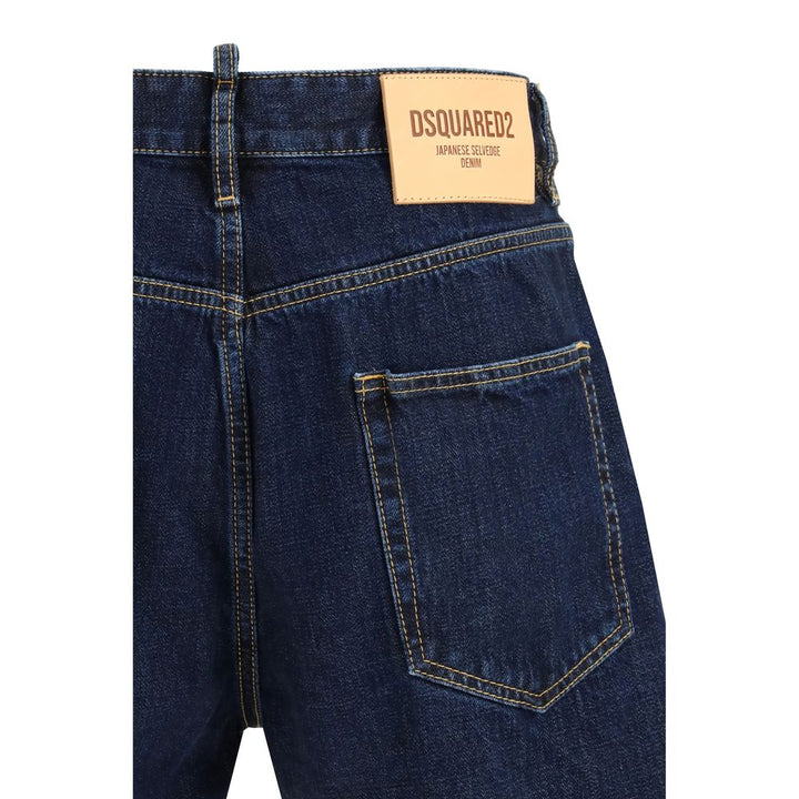 Men’s Dsquared² Blue Cotton Bermuda Shorts
