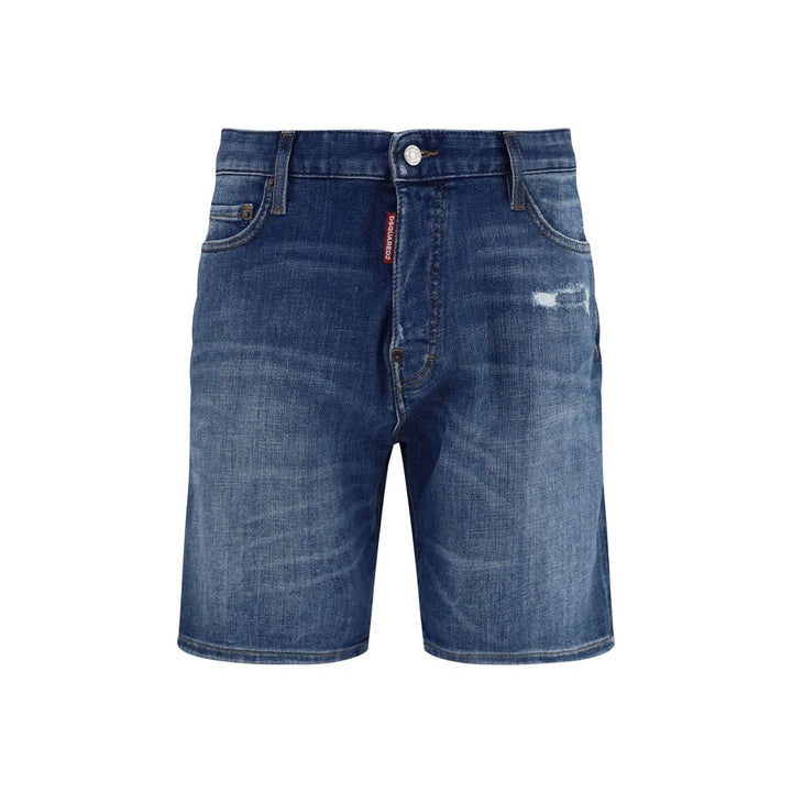 Men’s Dsquared² Blue Cotton Bermuda Shorts