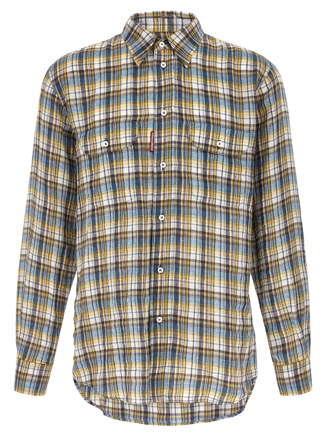 Dsquared² Multicolor Linen Blouse