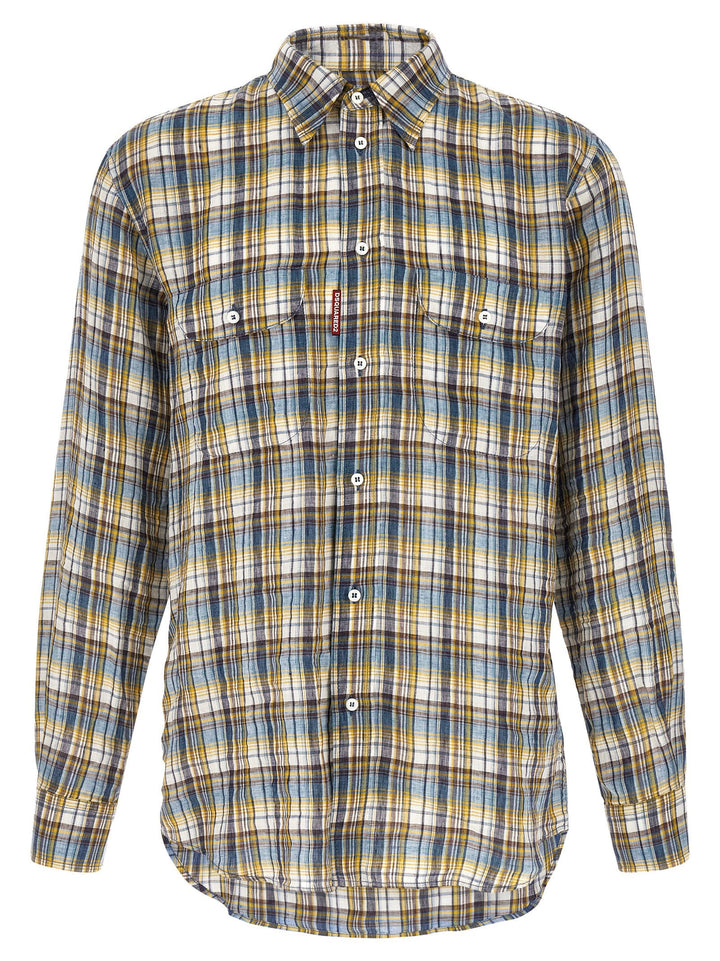 Dsquared² Multicolor Linen Blouse