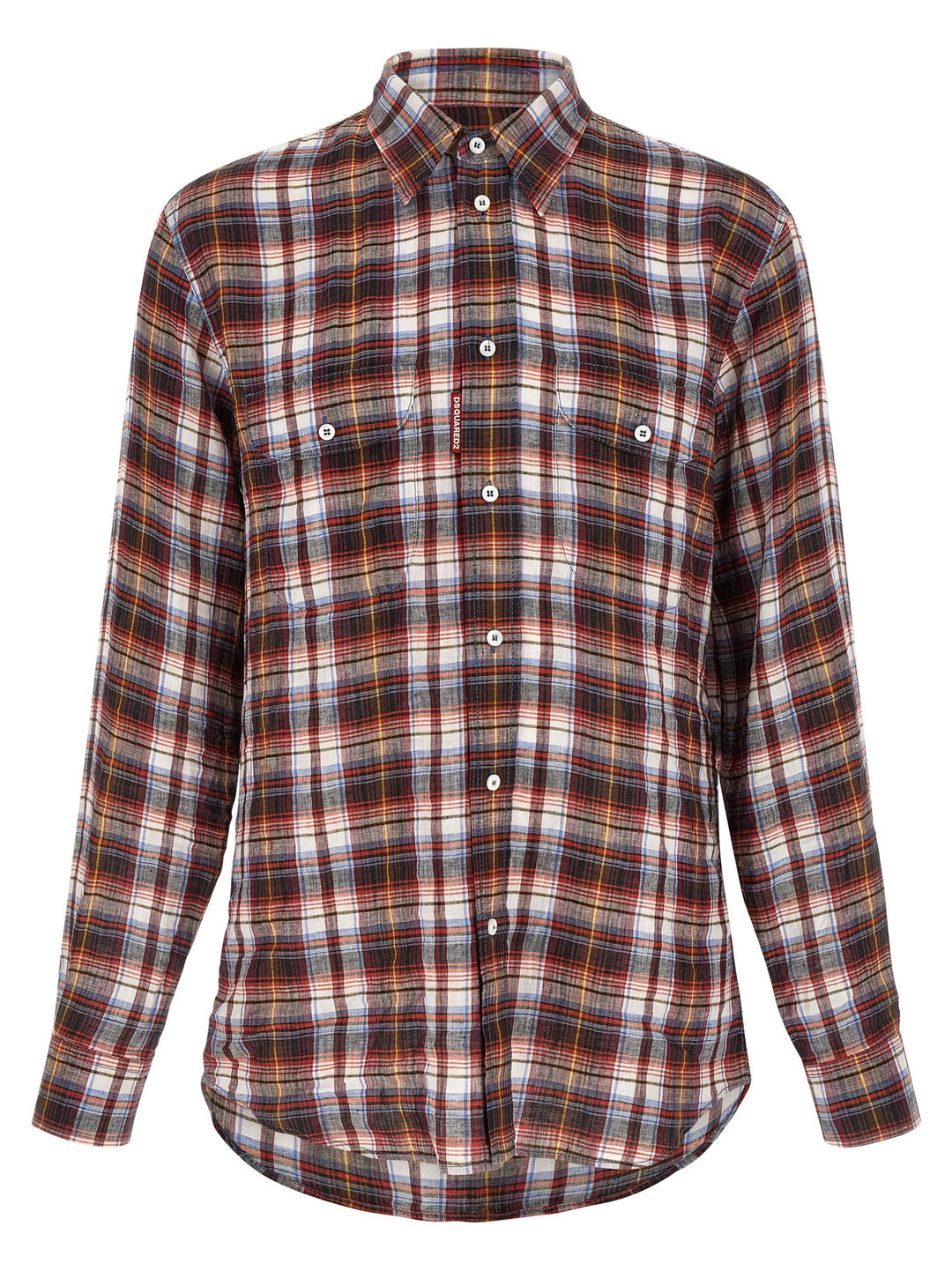Dsquared² Multicolor Linen Blouse