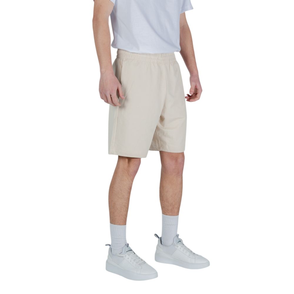 Men’s Ea7 Emporio Armani Beige Cotton Bermuda Shorts