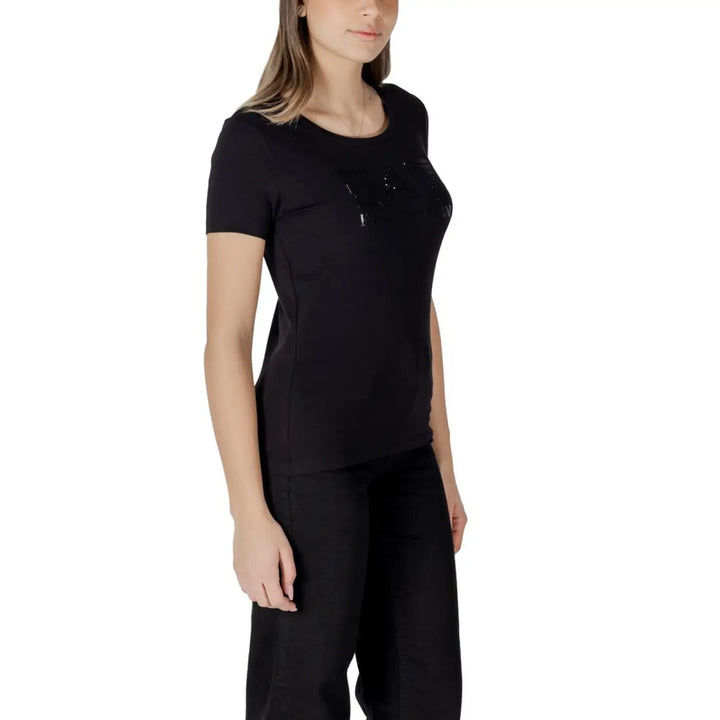 Men’s Ea7 Emporio Armani Black Cotton T-shirt