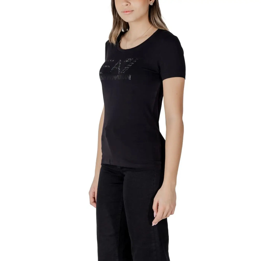 Men’s Ea7 Emporio Armani Black Cotton T-shirt