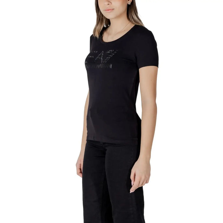 Men’s Ea7 Emporio Armani Black Cotton T-shirt