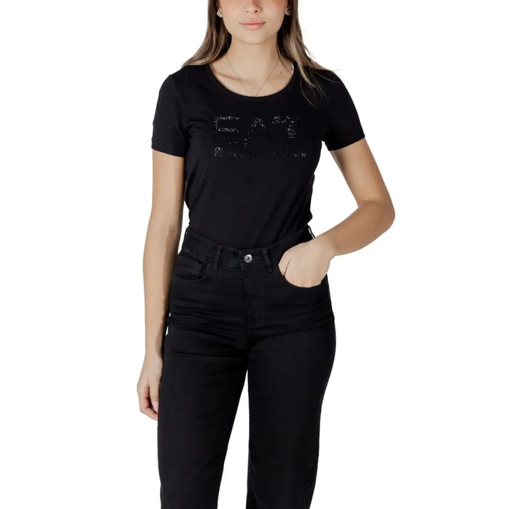 Men’s Ea7 Emporio Armani Black Cotton T-shirt