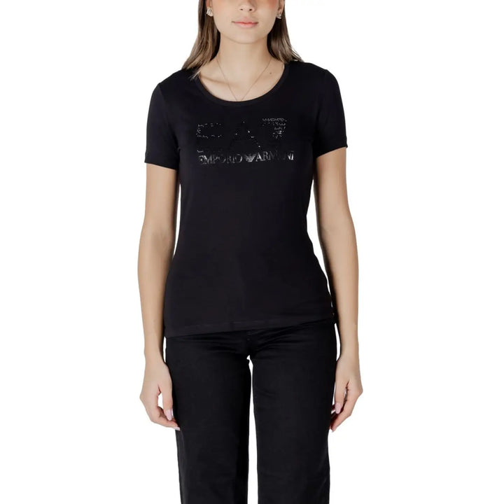 Men’s Ea7 Emporio Armani Black Cotton T-shirt