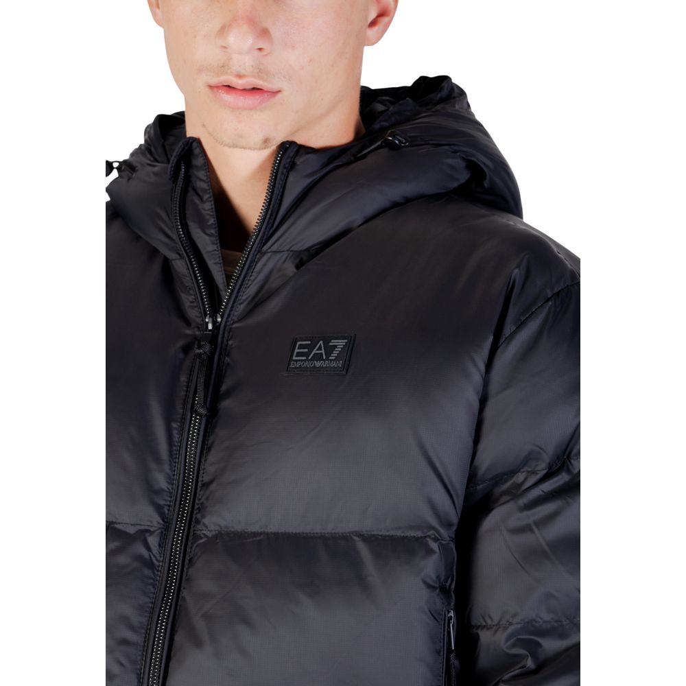 Men’s Ea7 Emporio Armani Black Polyamide Bomber