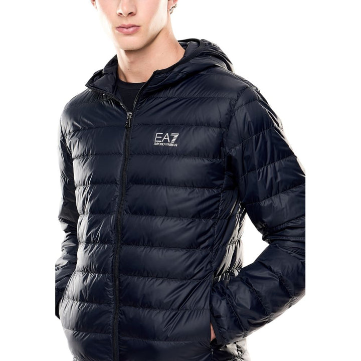 Men’s Ea7 Emporio Armani Blue Polyamide Shell Jacket