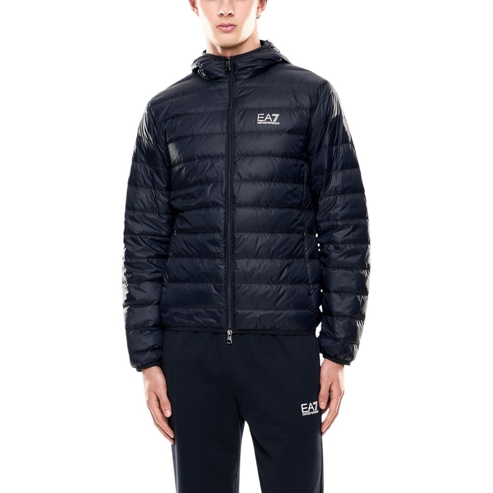 Men’s Ea7 Emporio Armani Blue Polyamide Shell Jacket