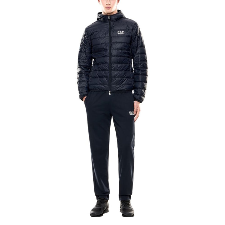 Men’s Ea7 Emporio Armani Blue Polyamide Shell Jacket