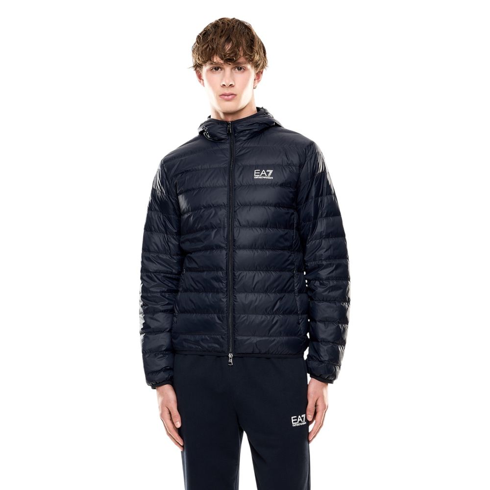 Men’s Ea7 Emporio Armani Blue Polyamide Shell Jacket
