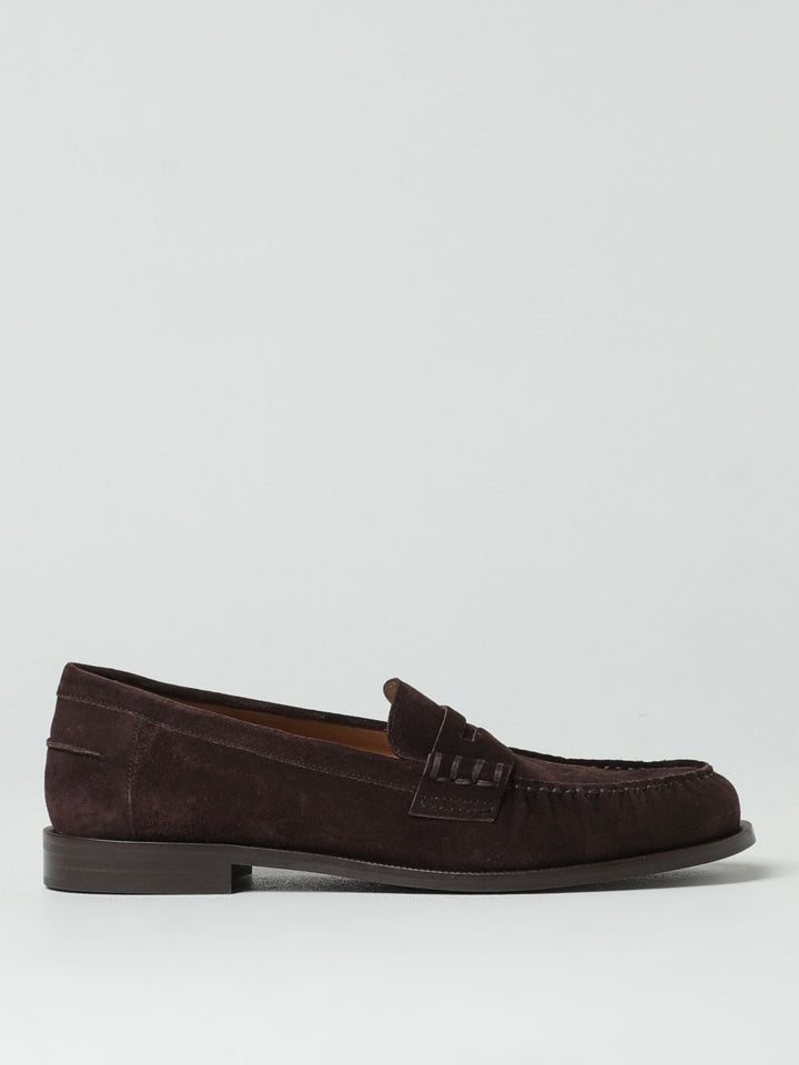 Men’s Emporio Armani Brown Suede Leather Slip-on Loafers