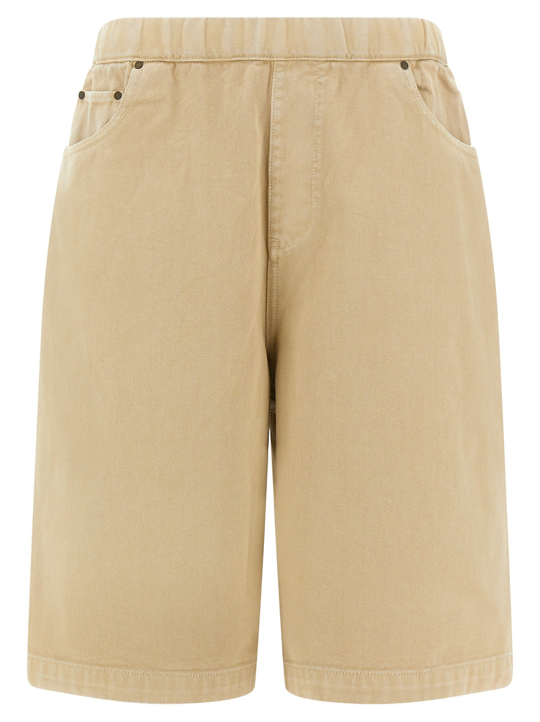 Entire Studios Beige Cotton Bermuda Shorts